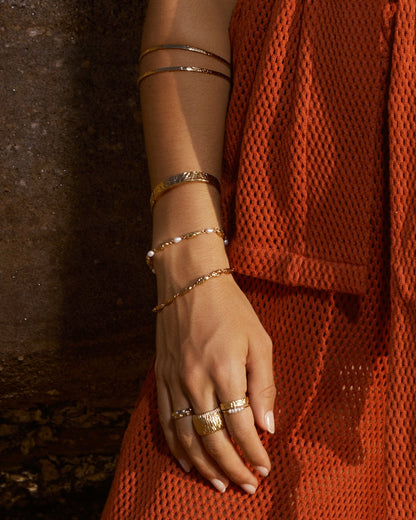 Mimi Pearl and Gold Bracelet