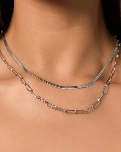 Valencia Silver Stacking Chain