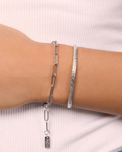 Santi Bracelet Stack - Silver