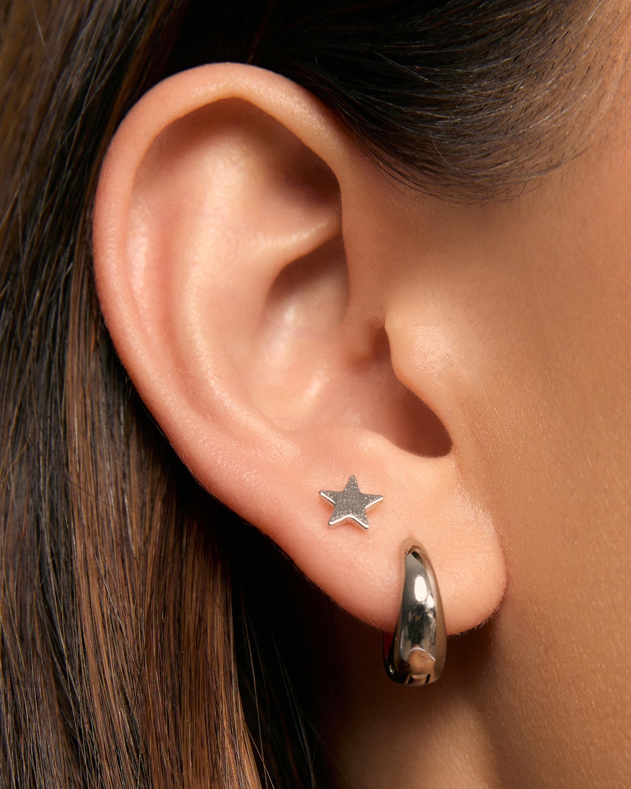 Stardust Silver Stud Earrings