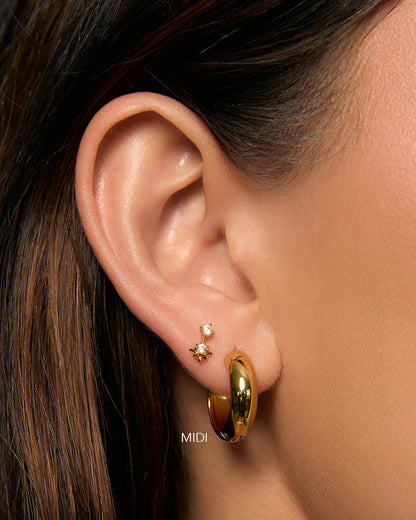 Cassie Gold Hoop Earrings