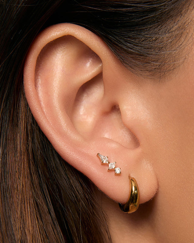 Ava Flat Back Single Earring