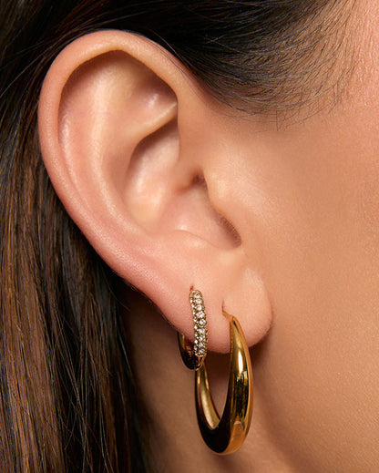 Imogen Gold Huggie Earrings