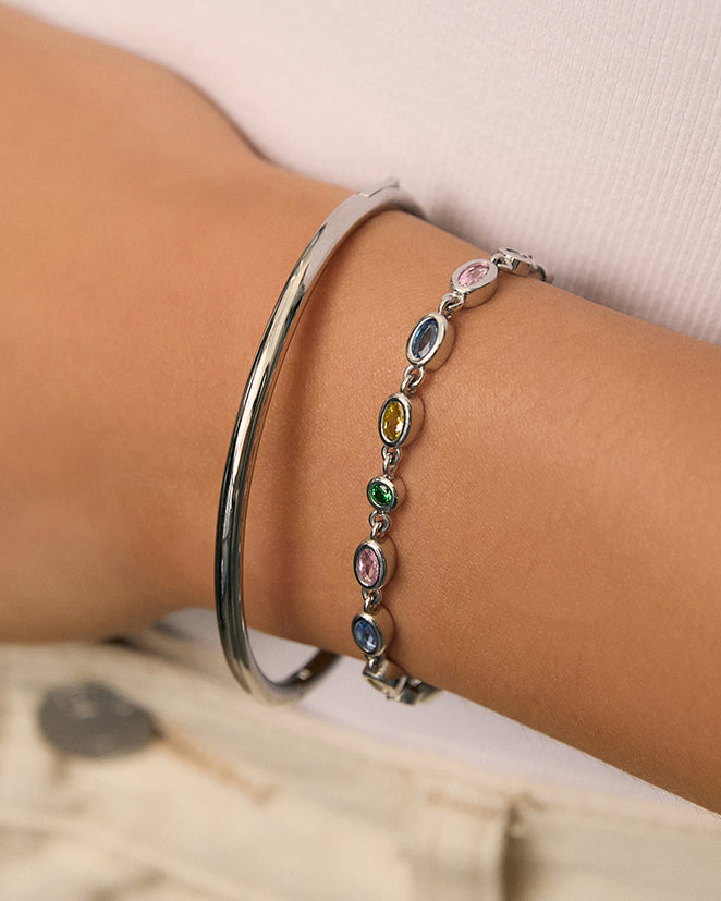 Isadora Silver Bracelet - Multi