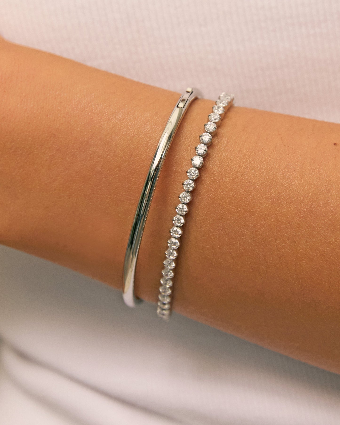 Allegra Tennis Bracelet - Silver
