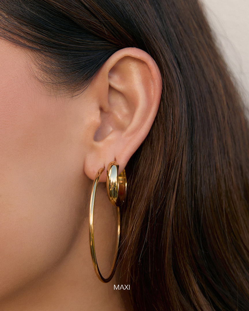 Maddy Gold Hoop Earrings
