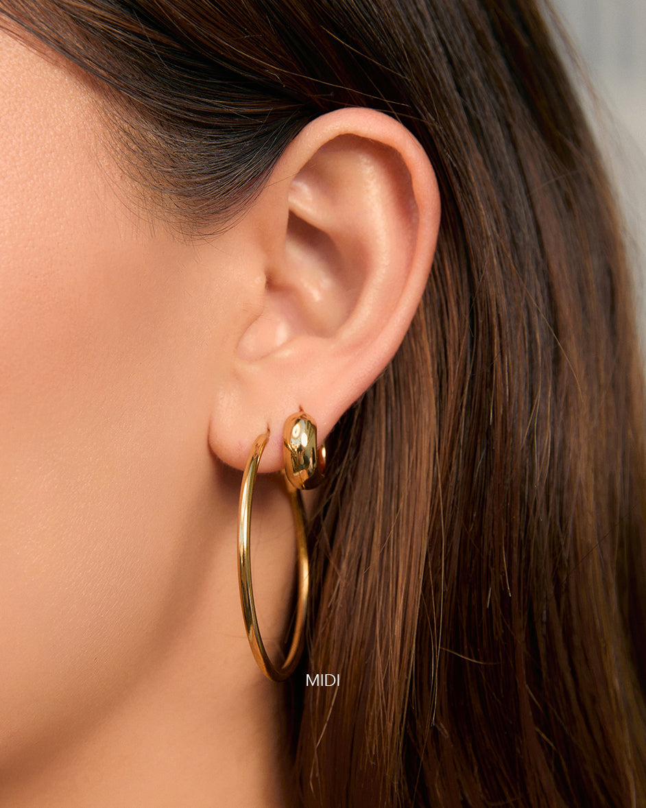 Maddy Gold Hoop Earrings