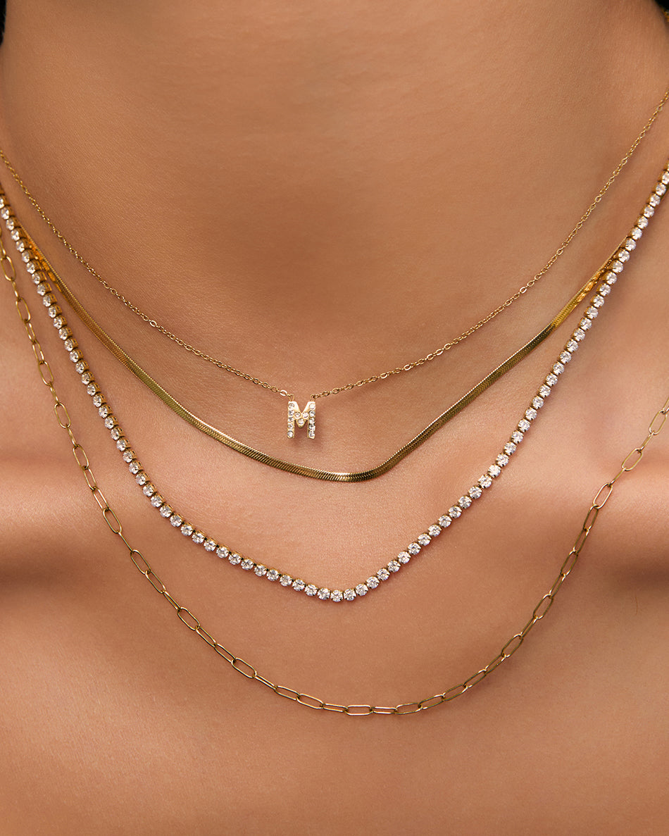 Charlize Tennis Necklace