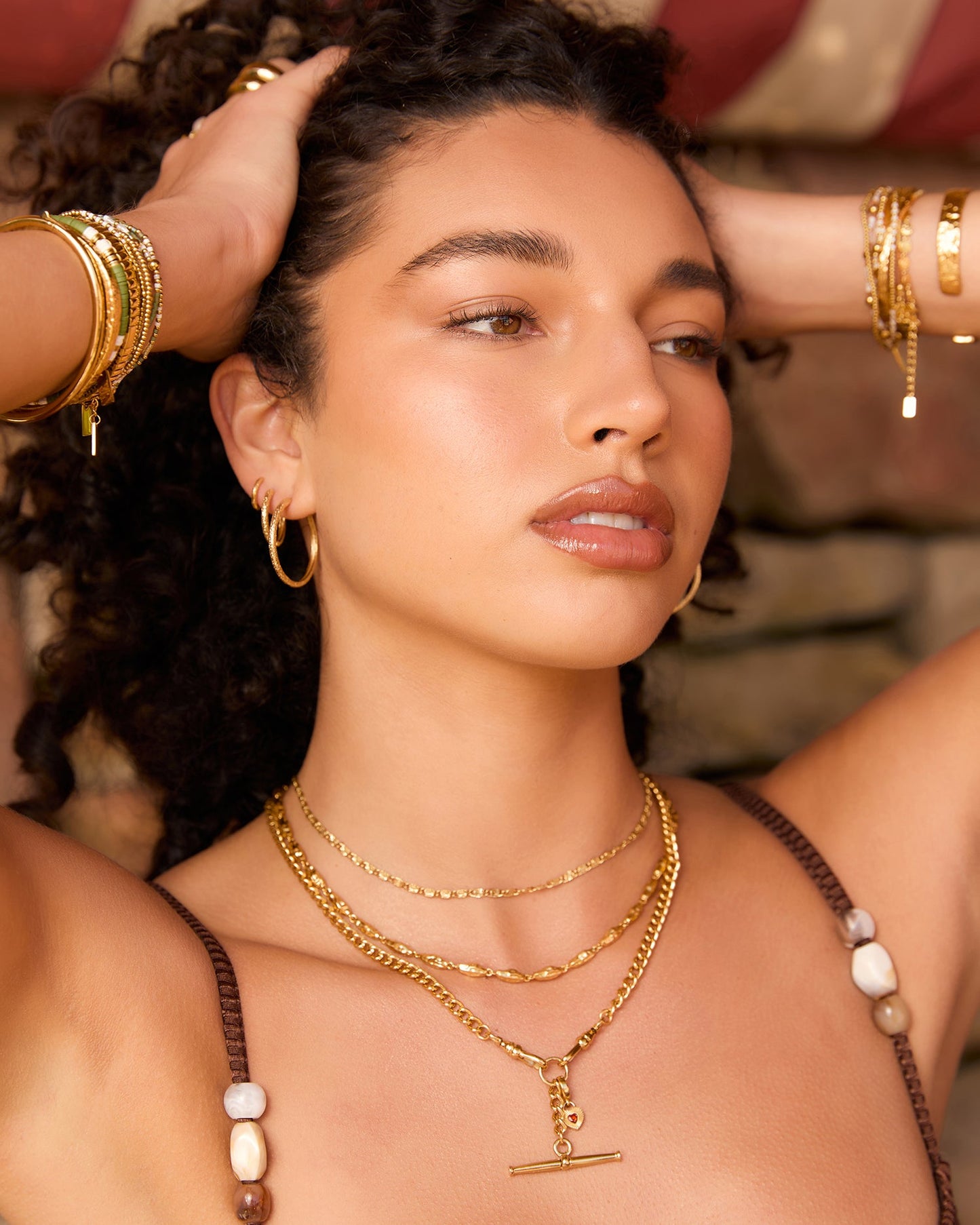 Arabella Gold Hoop Earrings