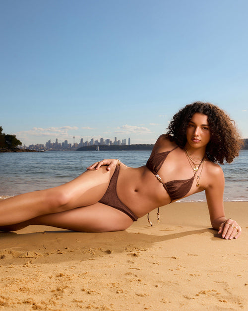 Capri Bikini Bottoms - Chocolate