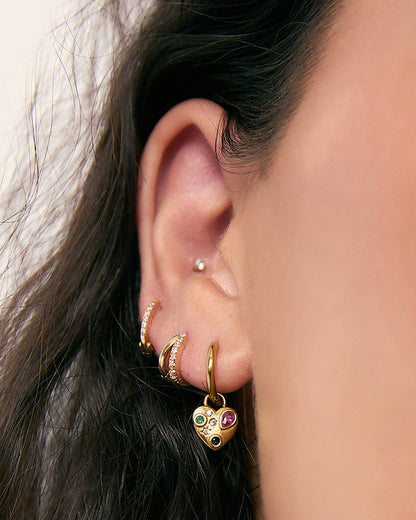 Bisou Heart Earrings