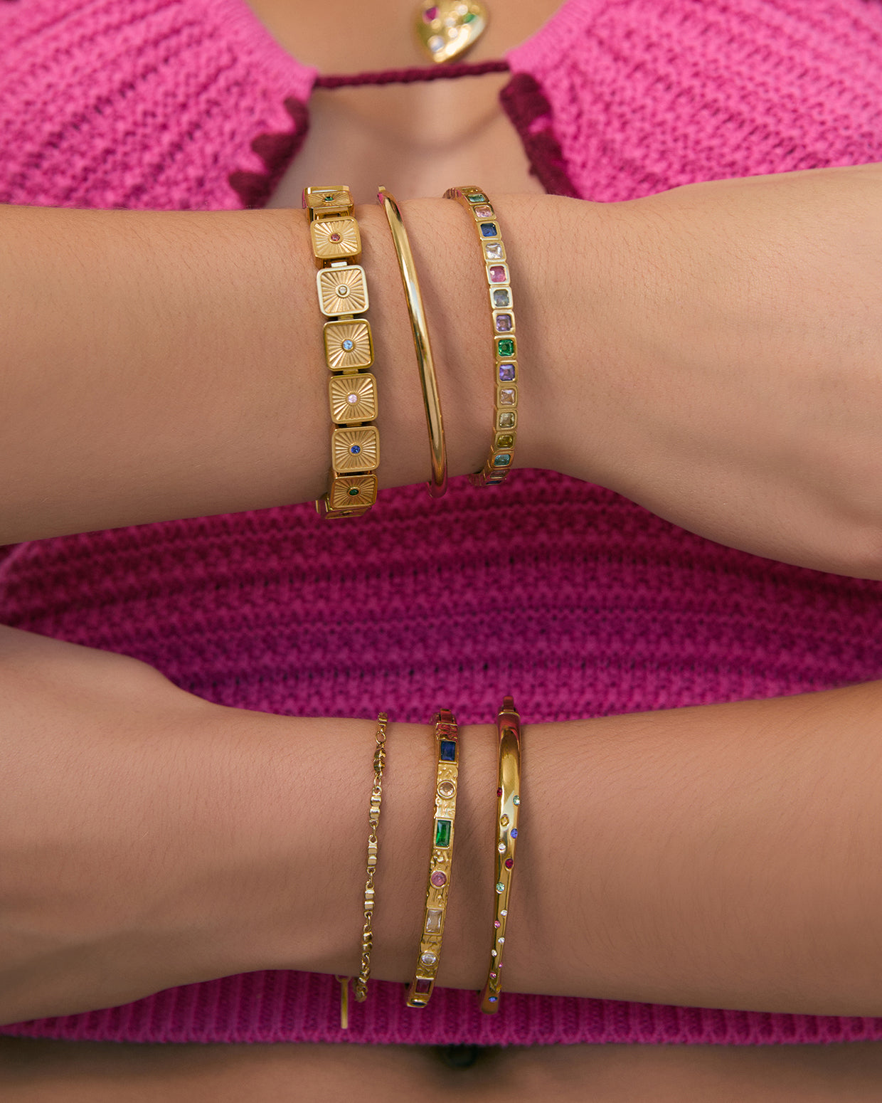 Eden Gold Cuff - Multi