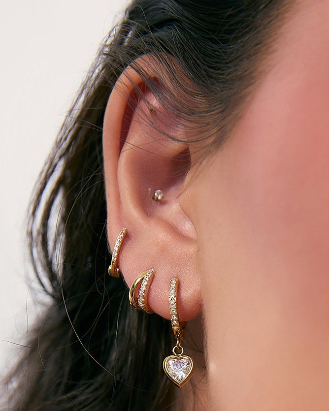 Sugar Gold Huggie Earrings