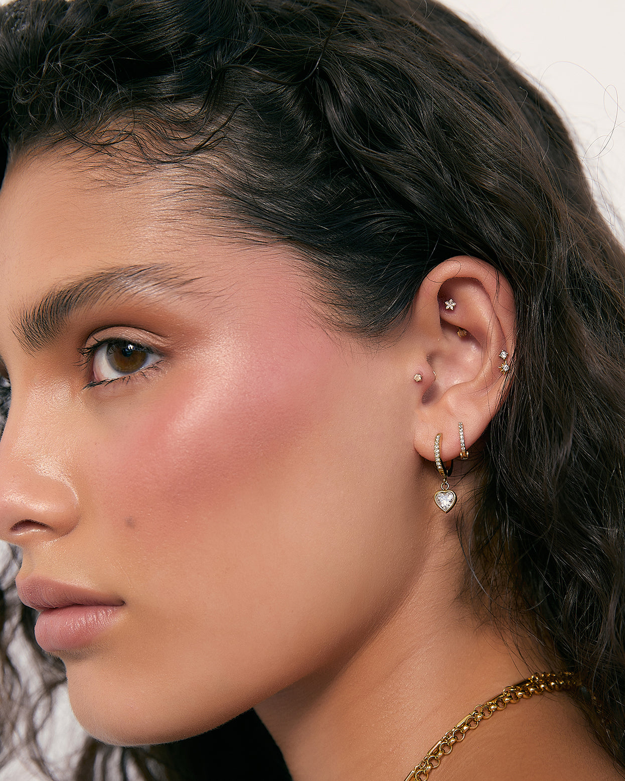 Sugar Gold Huggie Earrings