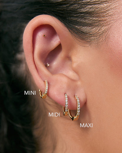 Tabitha Gold Huggie Earrings