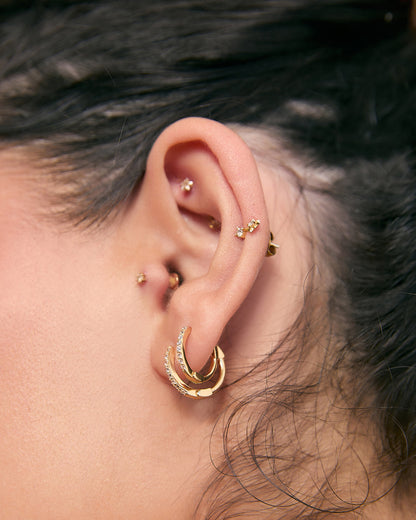 Tabitha Gold Huggie Earrings