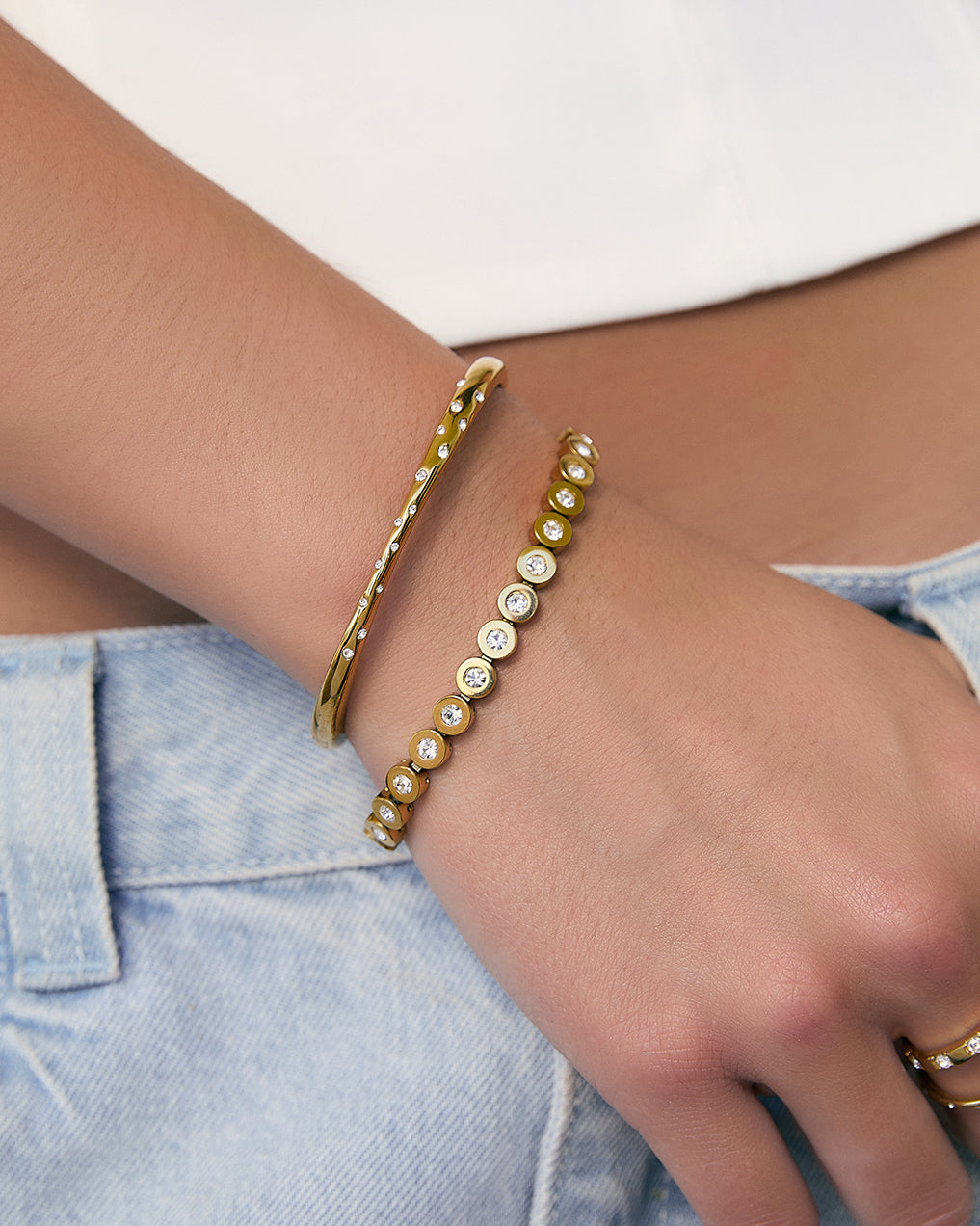 Maeve Gold Bracelet - Stone