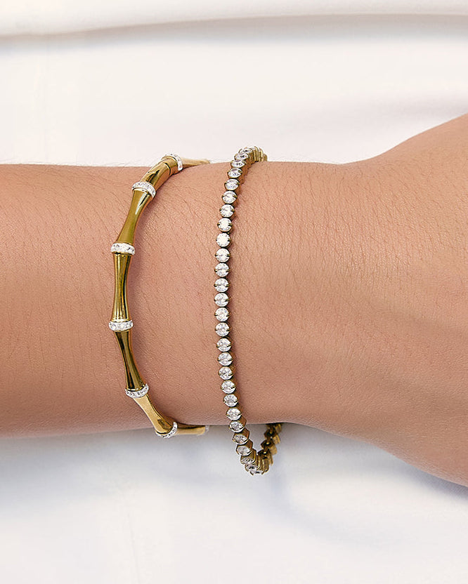 Allegra Tennis Bracelet - Gold