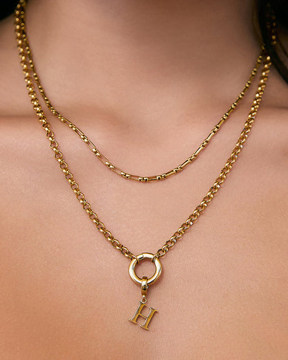 Alphabet Clip-On Gold Charm