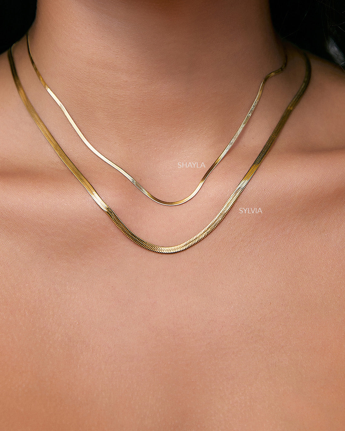 Shayla Gold Snake Chain Necklace