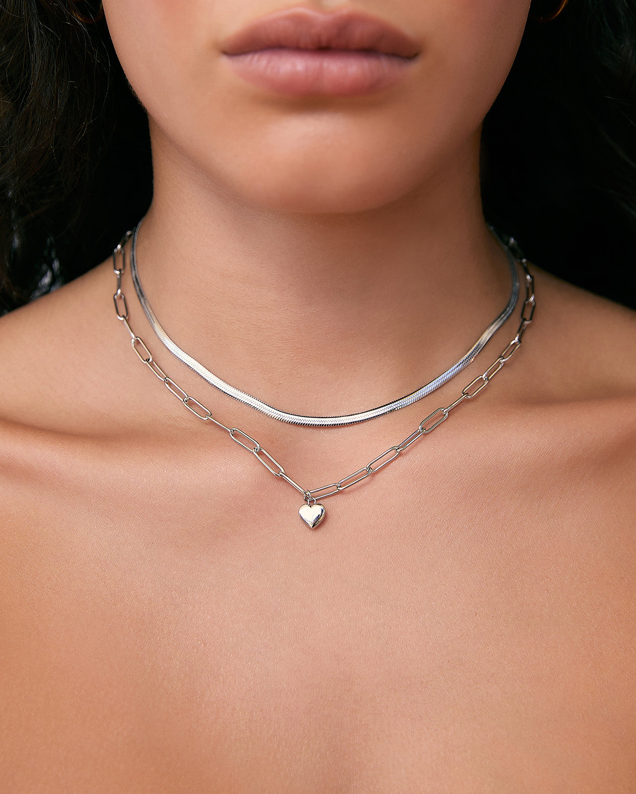 Sweetie Necklace Stack - Silver