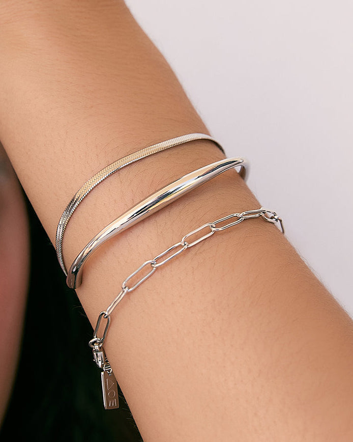 Sylvia Silver Snake Chain Bracelet