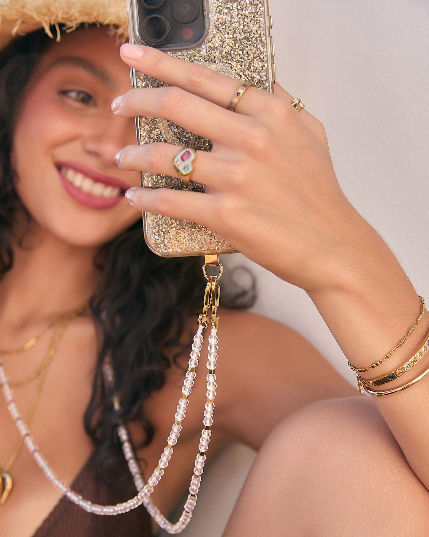 Cruz Phone Chain - Crystal
