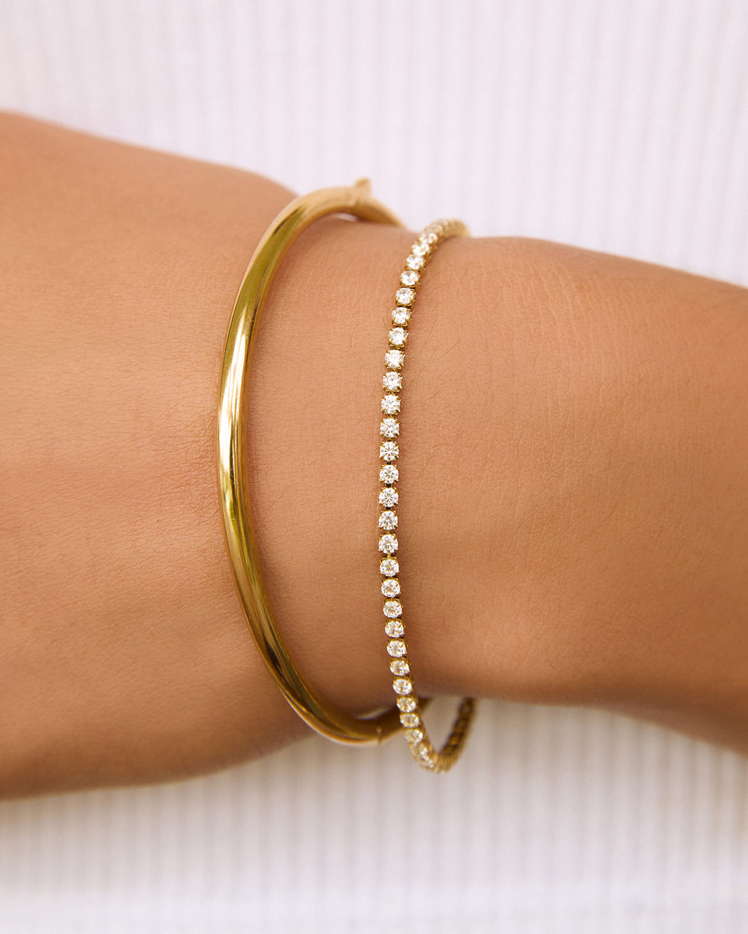 Dainty Tennis Bracelet Stack