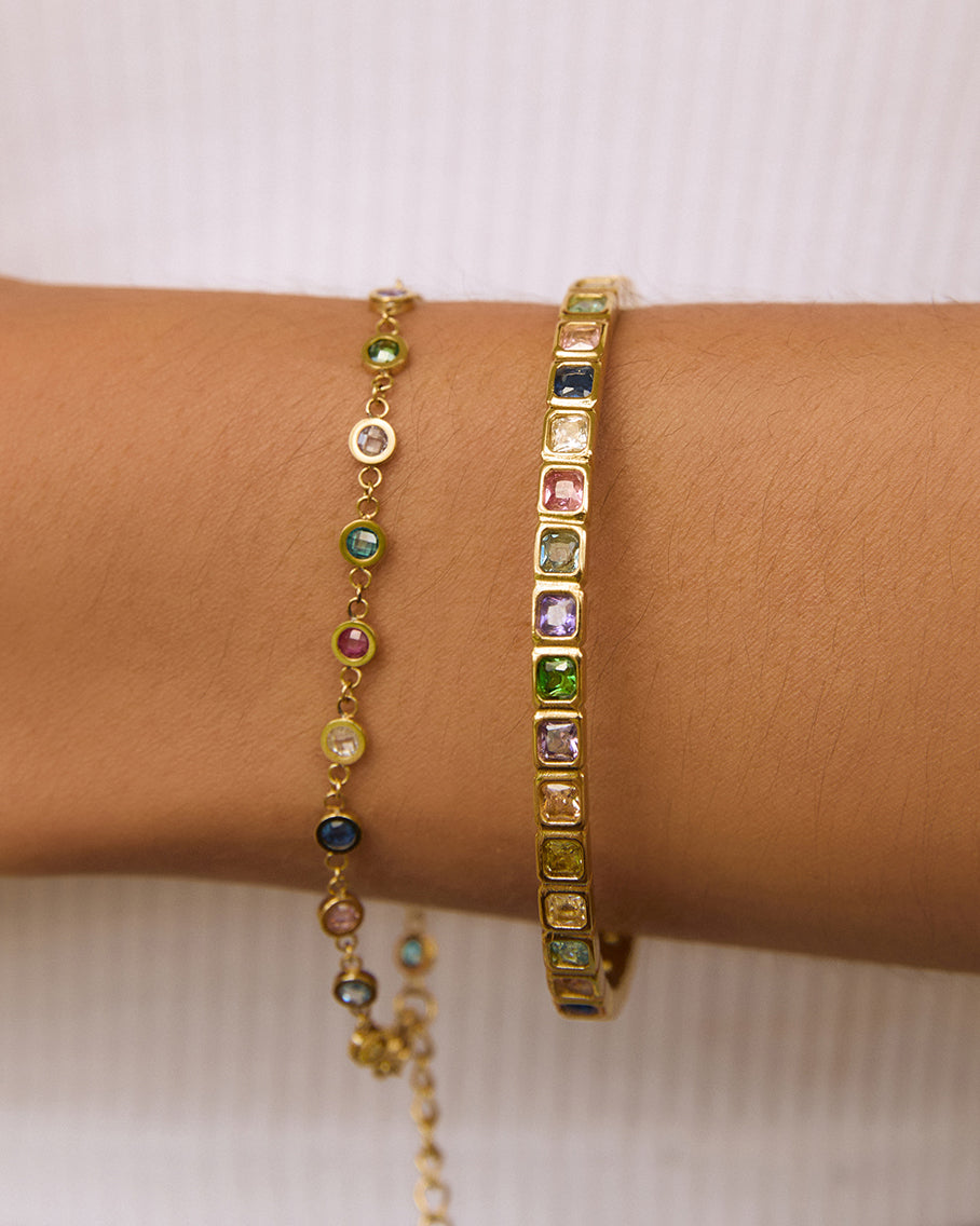 Quinn Gold Cuff - Multi