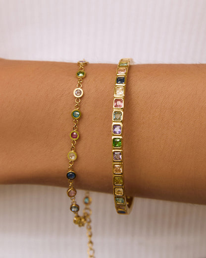 Quinn Gold Cuff - Multi