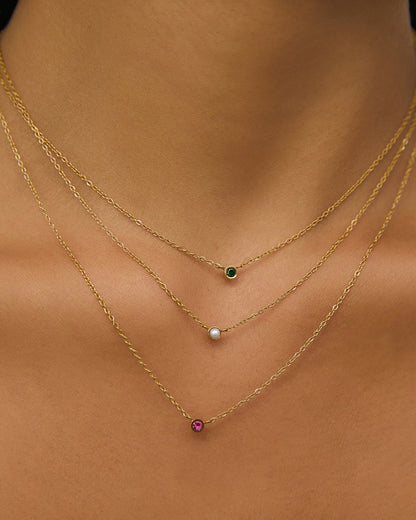 Mini Birthstone Necklace