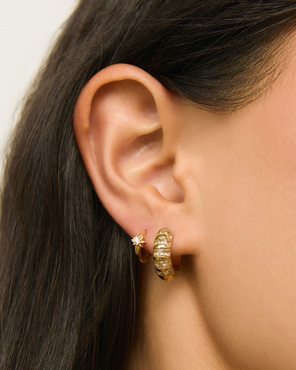 Hallie Earrings - Stone