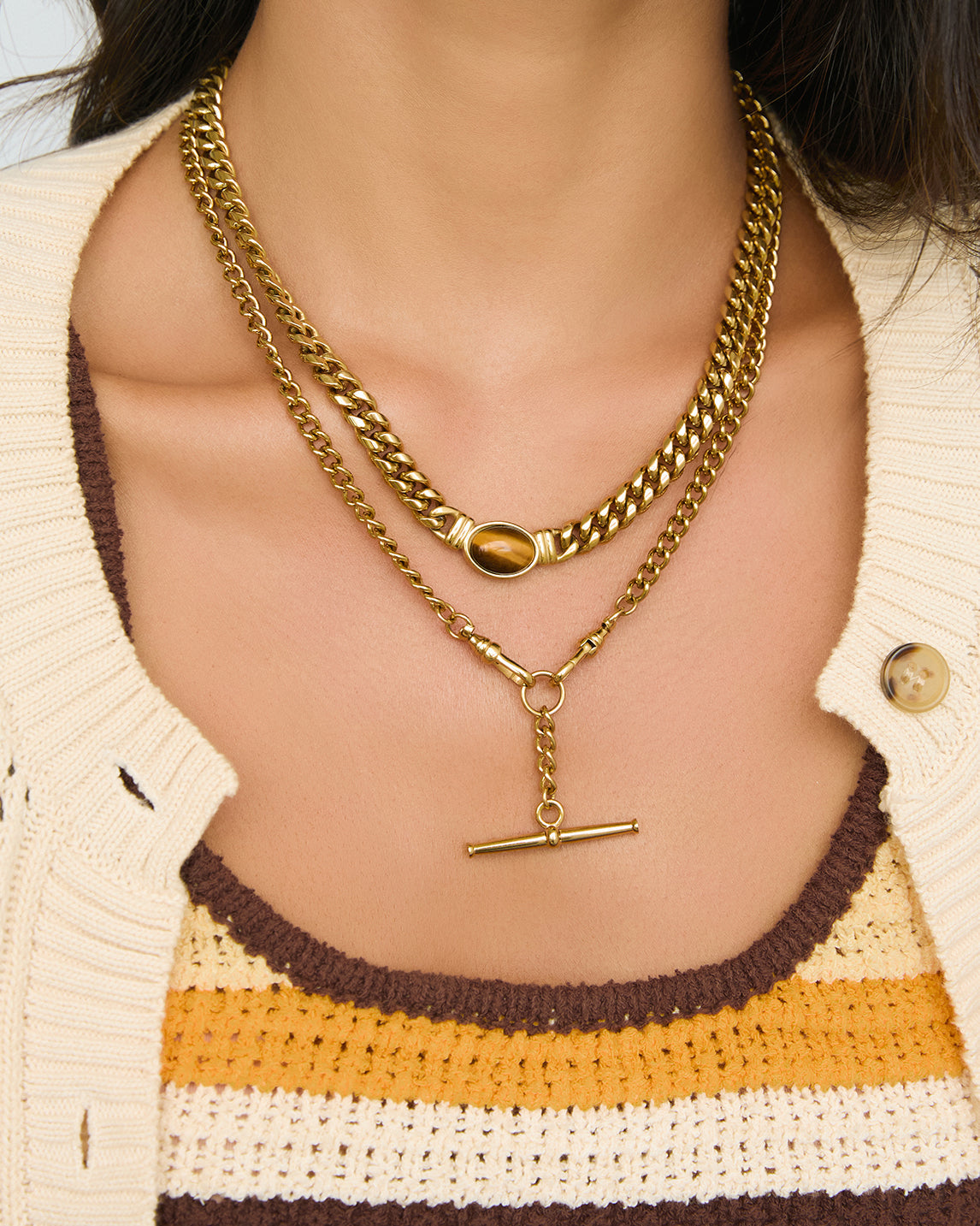 Odette Necklace - Tiger's Eye