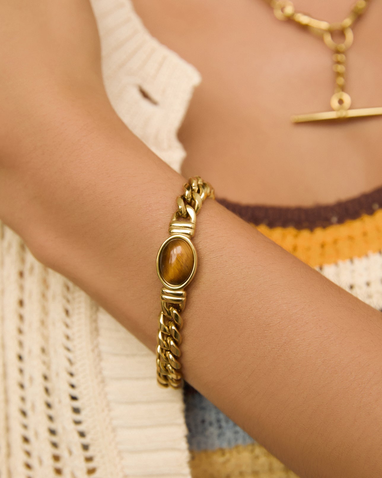Odette Bracelet - Tigers Eye