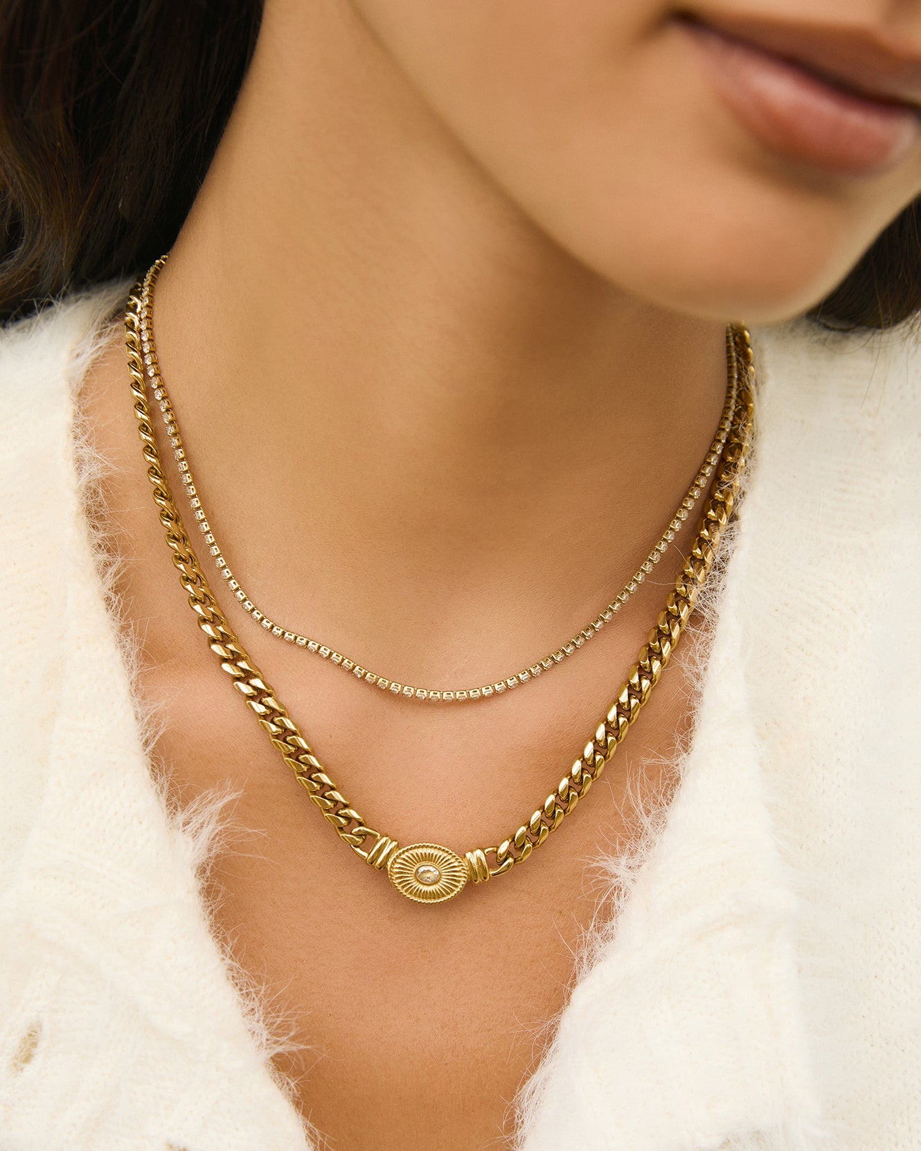 Charlize Tennis Necklace