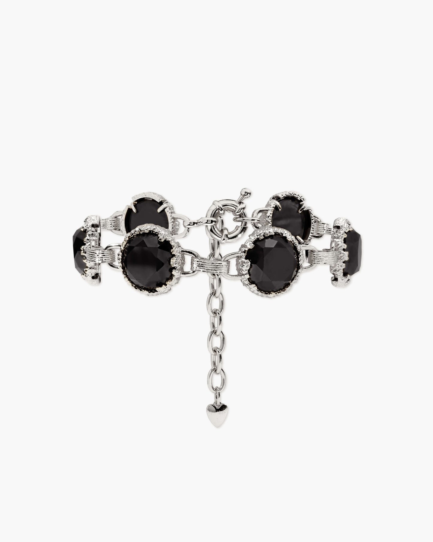 Midnight Quartz Bracelet in Silver