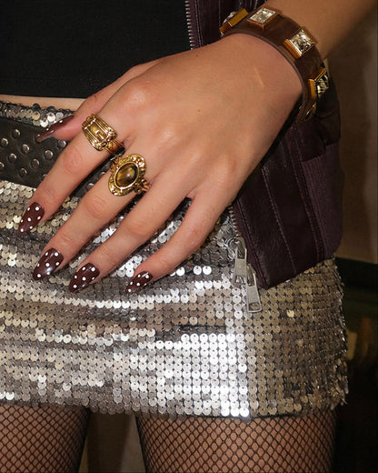 Mojave Buckle Belt Ring in Gold