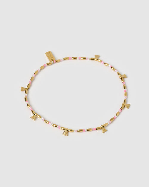 Natalia Gold Anklet - Peony
