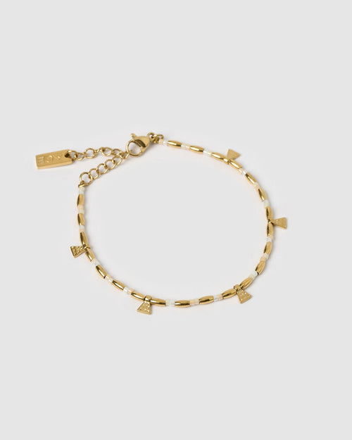 Natalia Gold Bracelet - Vanilla