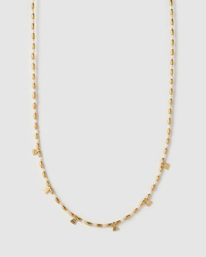Natalia Gold Necklace - Vanilla
