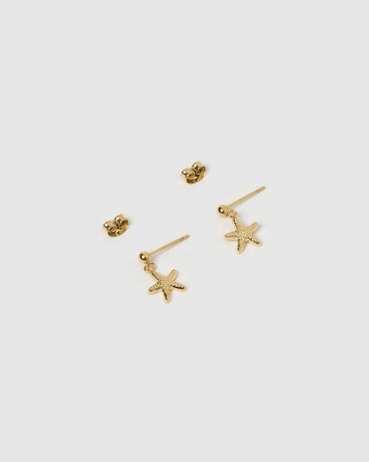 Neptune Gold Earrings