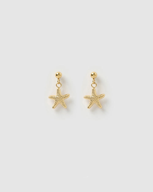 Neptune Gold Earrings