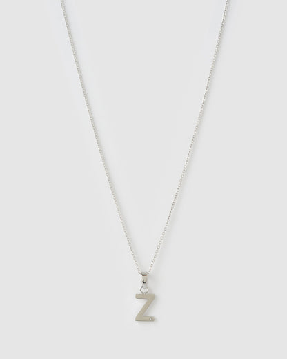 Initial Silver Charm Necklace