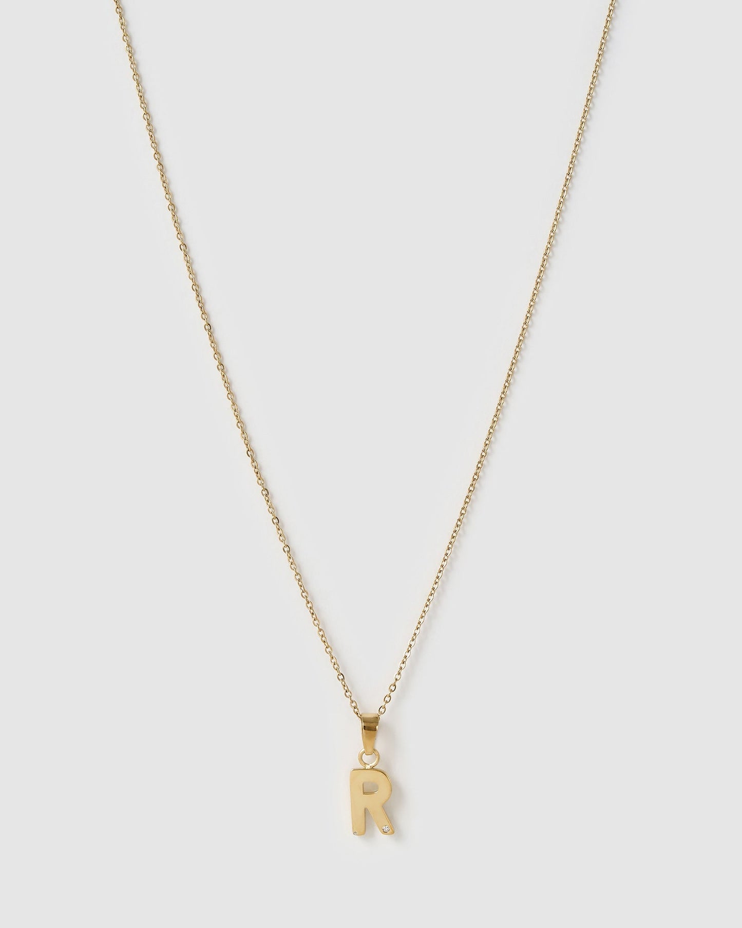 Initial Gold Charm Necklace