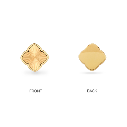 Textured Clover Pendant (Gold)