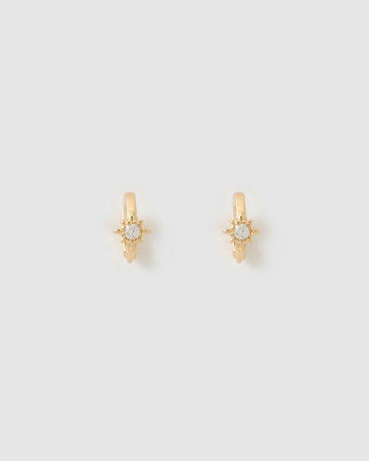 Nova Gold Huggie Earrings