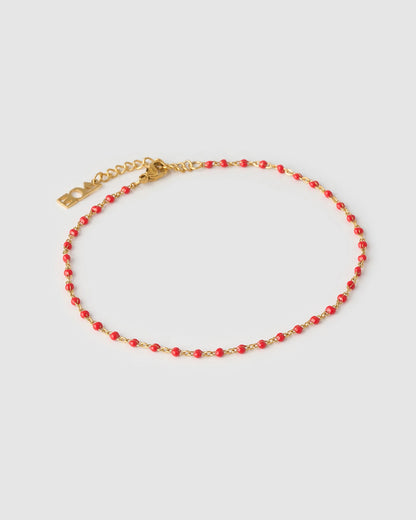 Peggy Anklet - Cherry