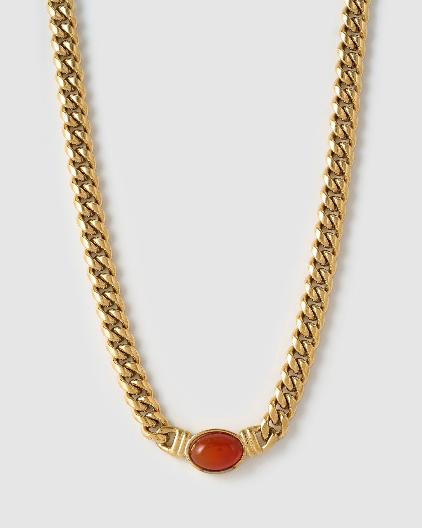 Odette Necklace - Red Agate