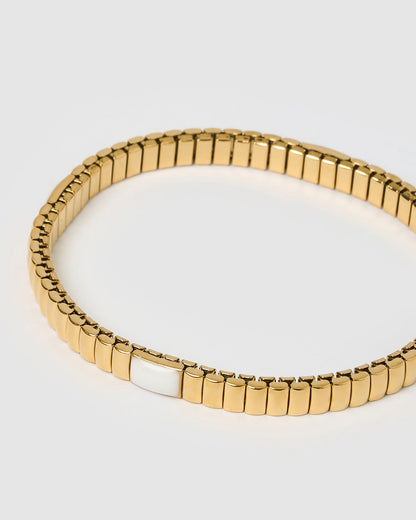 Onyx Bracelet - Two Toned White