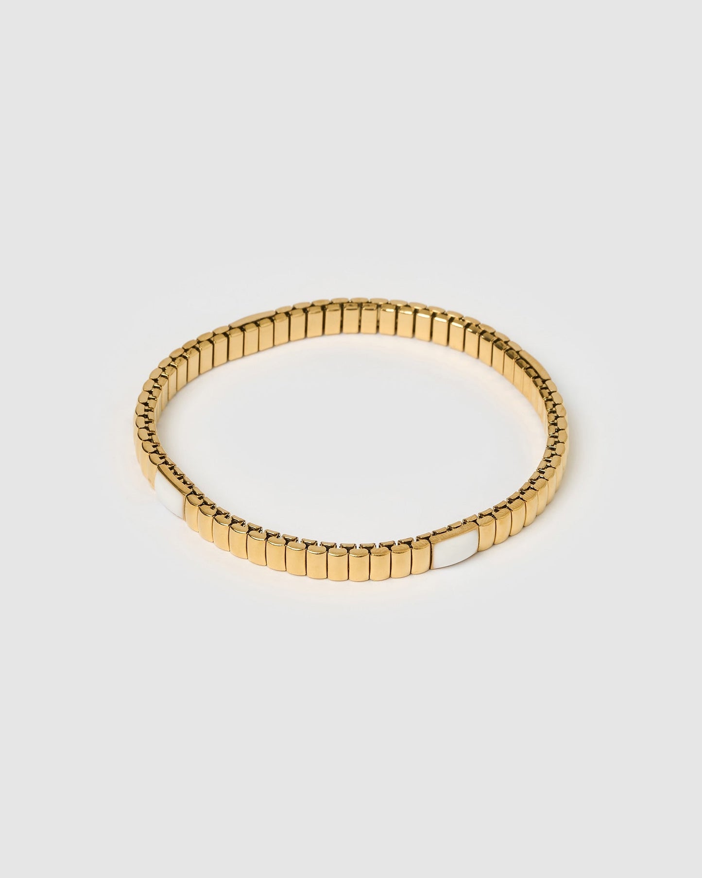 Onyx Bracelet - Two Toned White